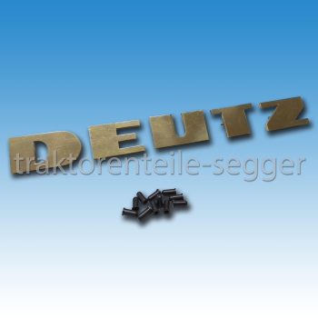 Deutz Haubenschriftzug 06 3006 4006 5006 6006 7006 8006 9006 10006 Messing